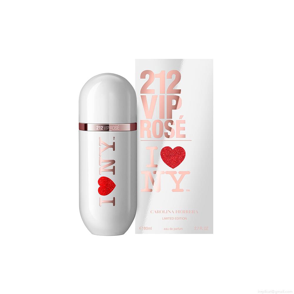 Perfume Carolina Herrera 212 Vip Rose I Love NY Feminino Eau de Parfum 80 ml Perfume Carolina Herrera 212 Vip Rose I Love NY Feminino Eau de Parfum 80 ml