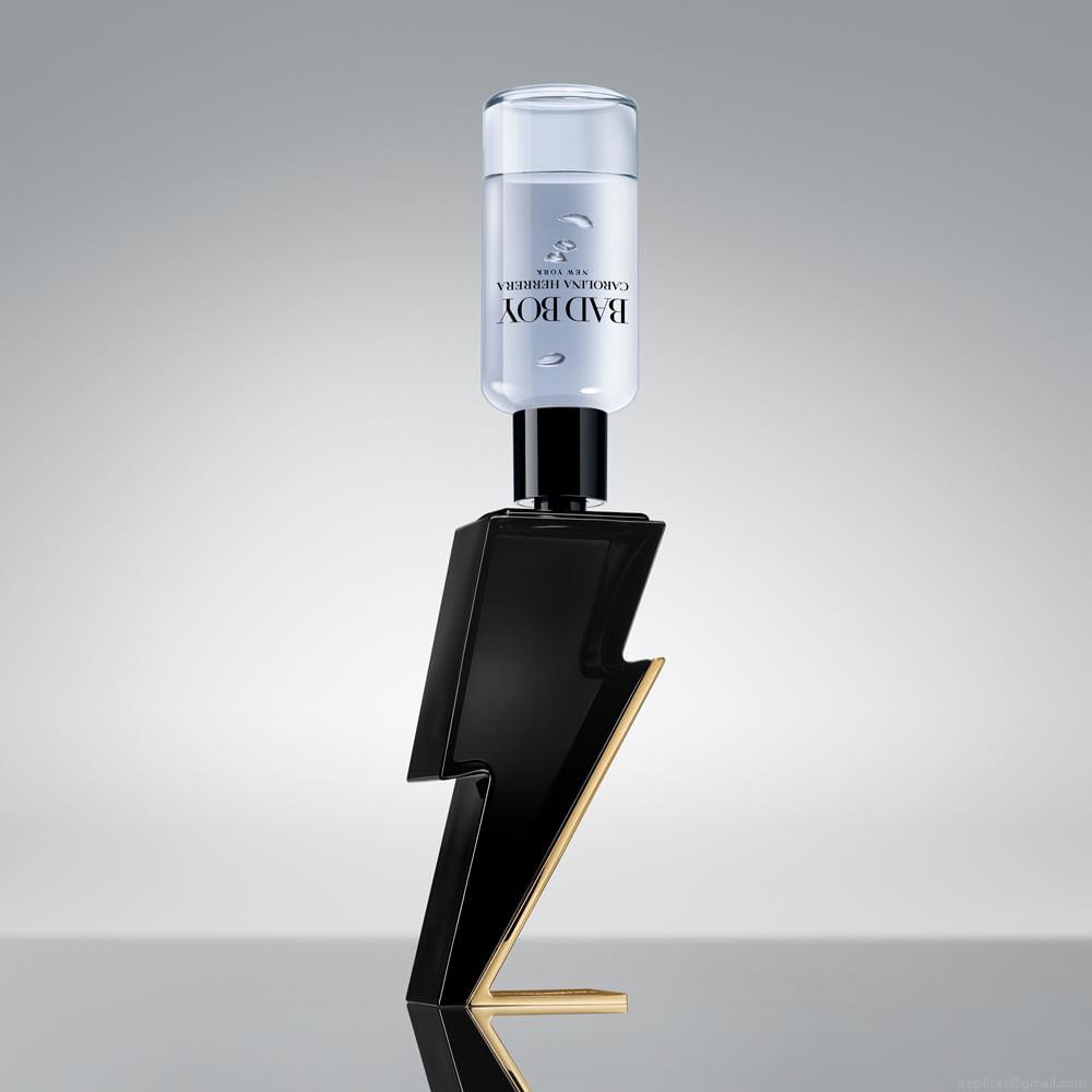 Perfume Carolina Herrera Bad Boy Masculinno Eau de Toilette Refil 200 ml Perfume Carolina Herrera Bad Boy Masculinno Eau de Toilette Refil 200 ml