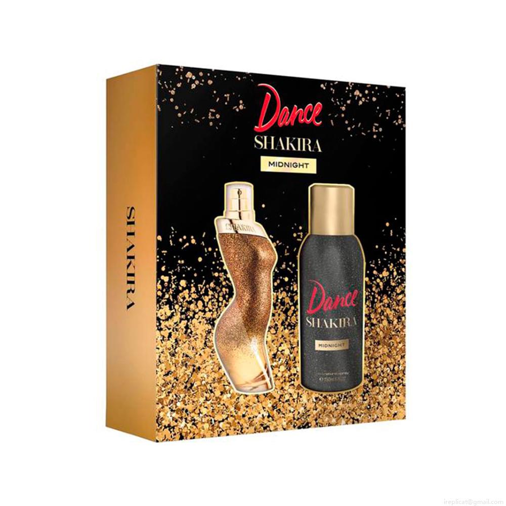 Kit Perfume Shakira Dance Midnight Feminino Eau de Toilette 80 ml + Desosorante 150 ml Kit Perfume Shakira Dance Midnight Feminino Eau de Toilette 80 ml + Desosorante 150 ml