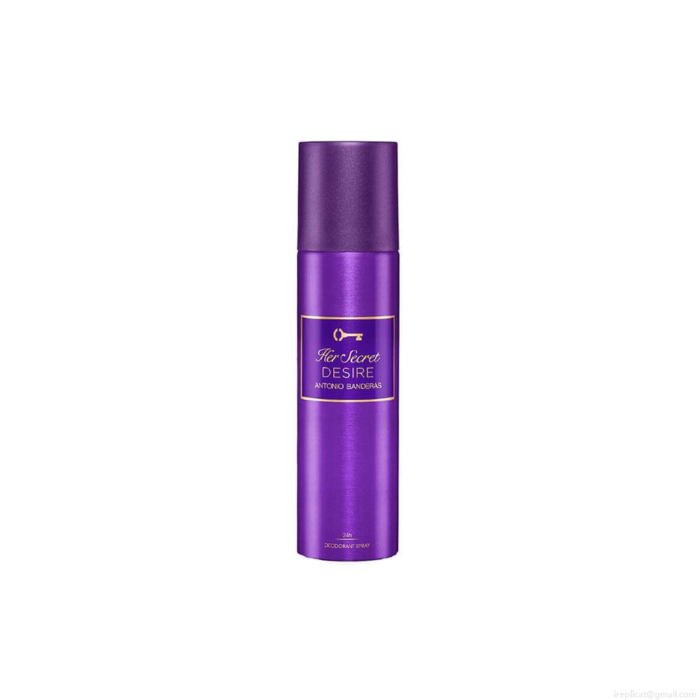 Kit Perfume Banderas Her Secret Desire Feminino Eau de Toilette 80 ml + Desodorante 150 ml Kit Perfume Banderas Her Secret Desire Feminino Eau de Toilette 80 ml + Desodorante 150 ml