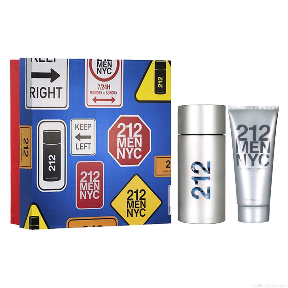 Kit Perfume Carolina Herrera 212 Men Masculino Eau de Toilette 100 ml + Pós Barba 100 ml Kit Perfume Carolina Herrera 212 Men Masculino Eau de Toilette 100 ml + Pós Barba 100 ml