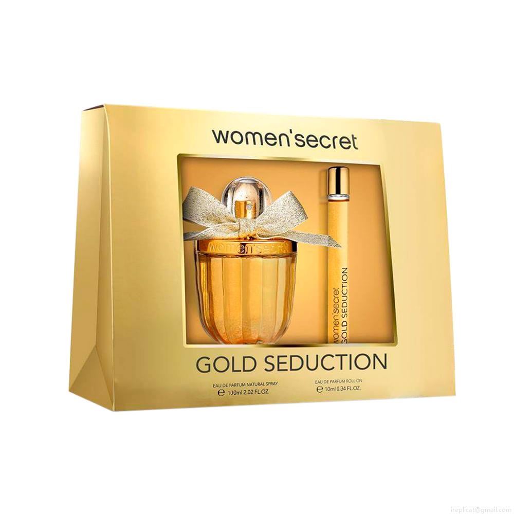 Kit Perfume Women Secret Gold Seduction Feminino Eau de Parfum 100 ml + Roll-on Miniatura 10 ml Kit Perfume Women Secret Gold Seduction Feminino Eau de Parfum 100 ml + Roll-on Miniatura 10 ml