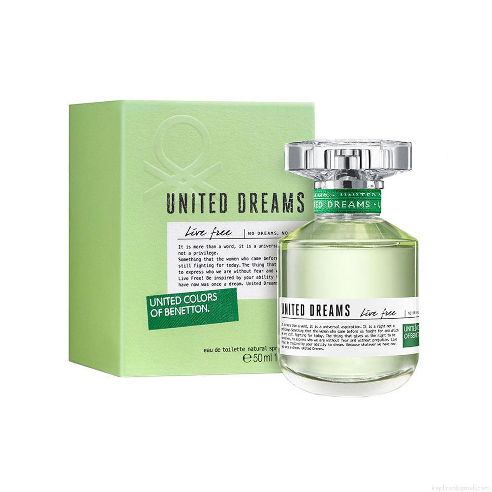 Perfume Benetton United Dreams Live Free Feminino Eau de Toilette 50 ml Perfume Benetton United Dreams Live Free Feminino Eau de Toilette 50 ml
