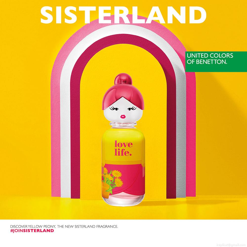 Perfume Benetton Sisterland Yellow Peony Feminino Eau de Toilette 80 ml Perfume Benetton Sisterland Yellow Peony Feminino Eau de Toilette 80 ml