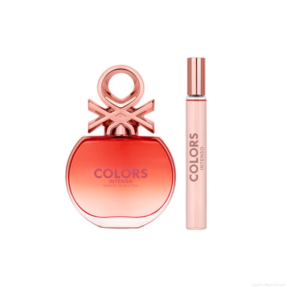 Kit Perfume United Colors Of Benetton Woman Rose Intenso Feminino Eau de Parfum 80 ml + Miniatura 10 ml Kit Perfume United Colors Of Benetton Woman Rose Intenso Feminino Eau de Parfum 80 ml + Miniatura 10 ml