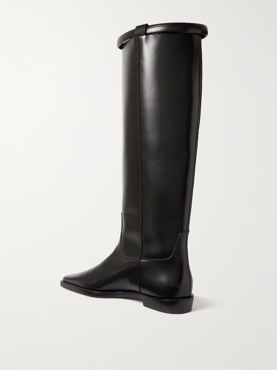 + NET SUSTAIN The Riding leather knee boots + NET SUSTAIN The Riding leather knee boots