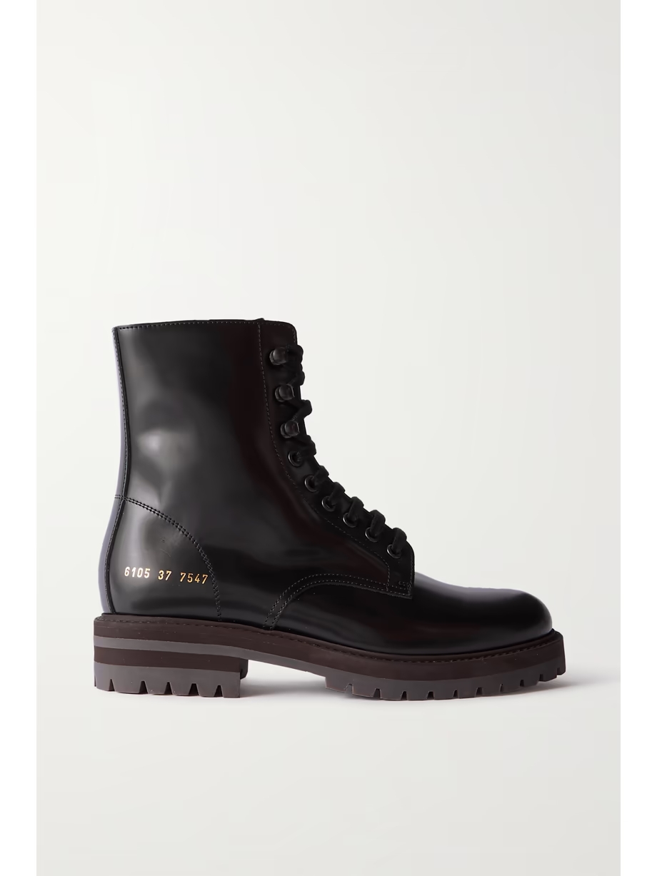 Leather combat boots Leather combat boots