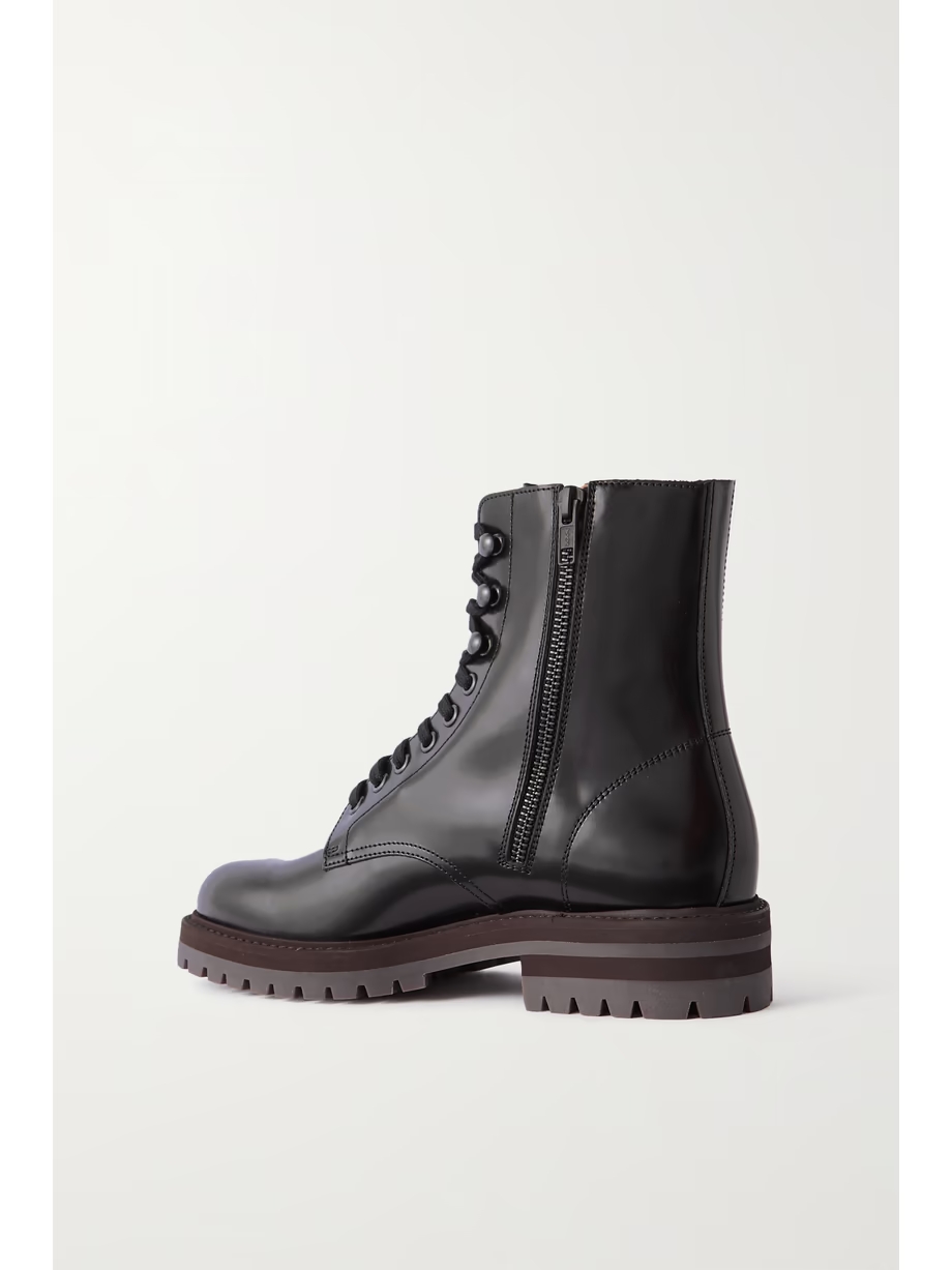Leather combat boots Leather combat boots