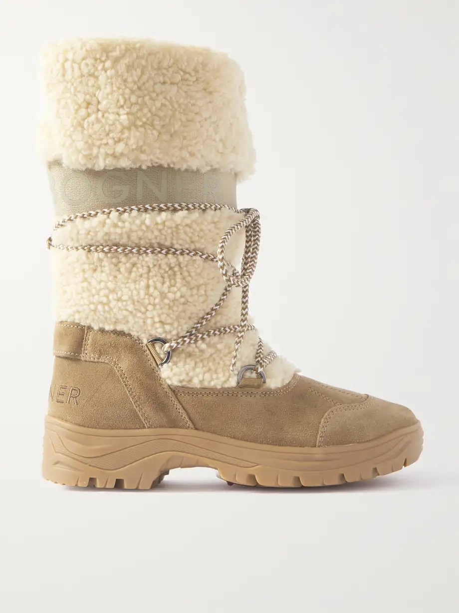 Alta Badia 2 B shearling and suede snow boots Alta Badia 2 B shearling and suede snow boots