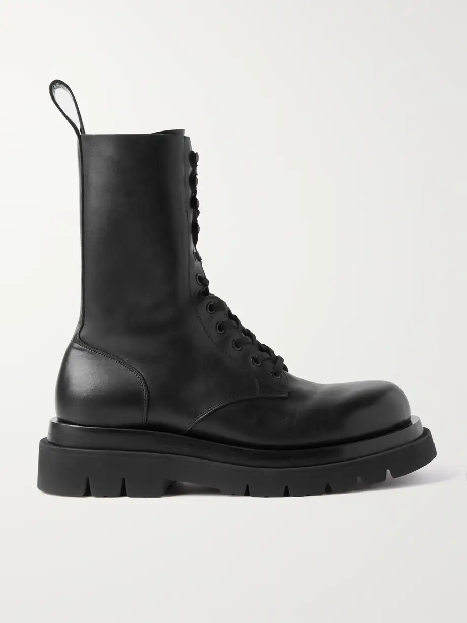 Lace-up leather ankle boots Lace-up leather ankle boots