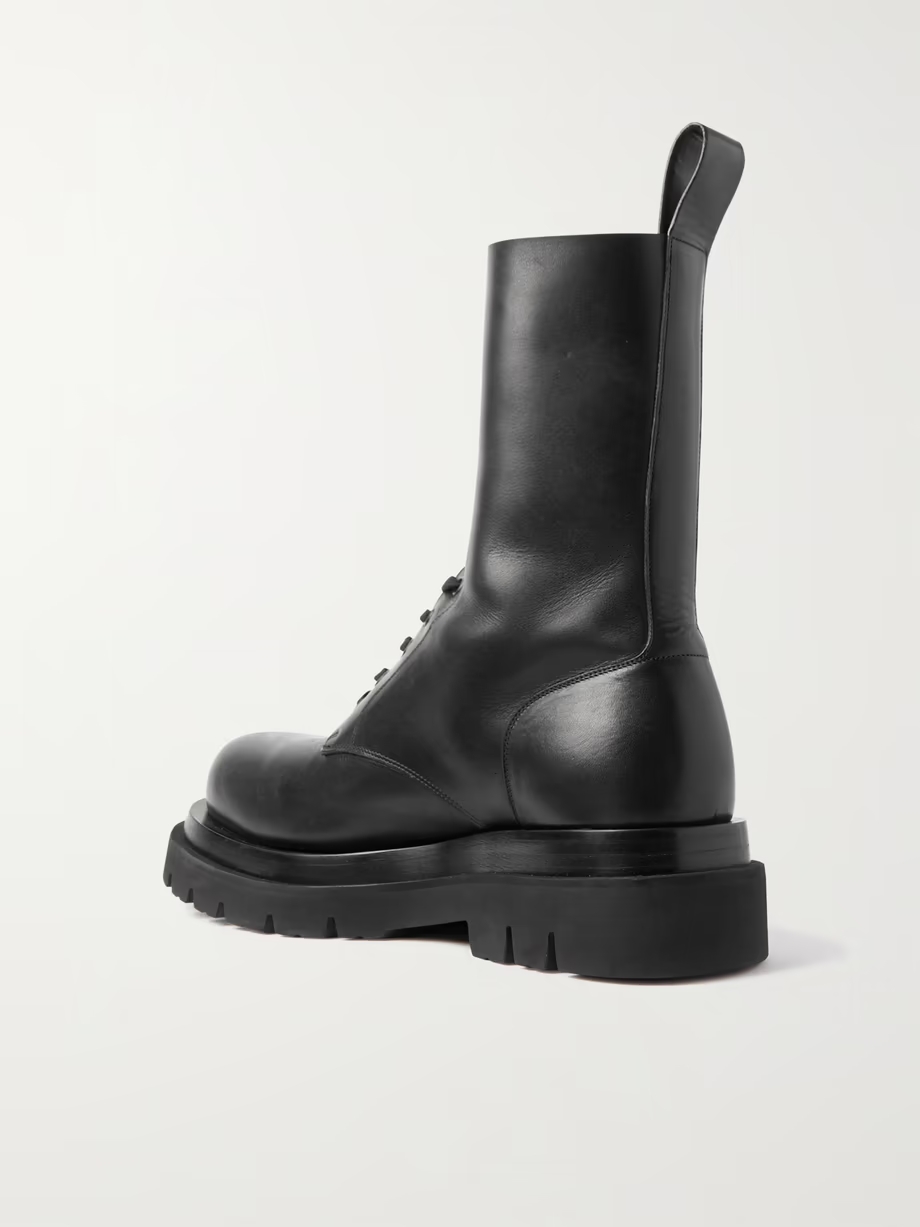 Lace-up leather ankle boots Lace-up leather ankle boots