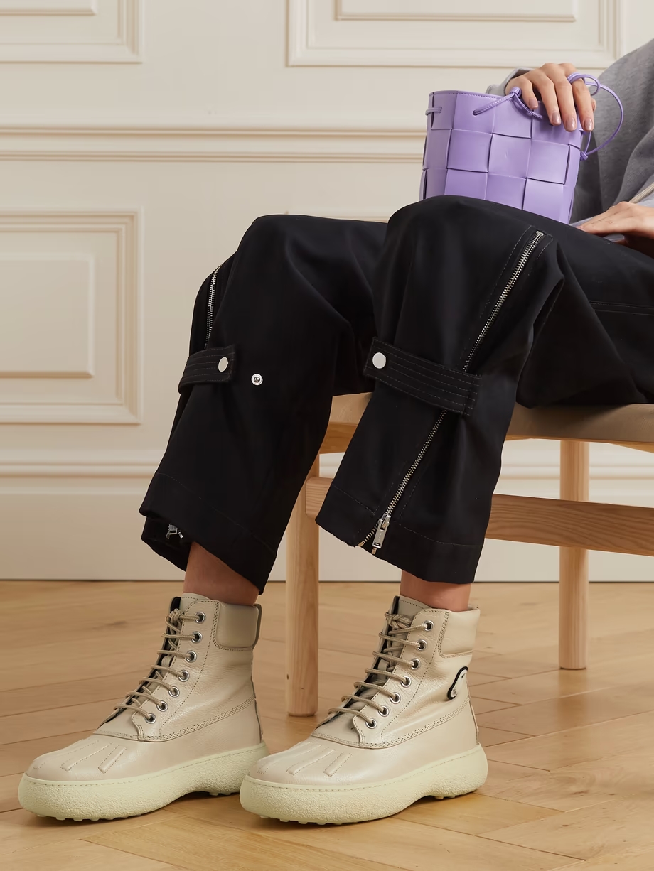 + Palm Angels textured-leather ankle boots + Palm Angels textured-leather ankle boots
