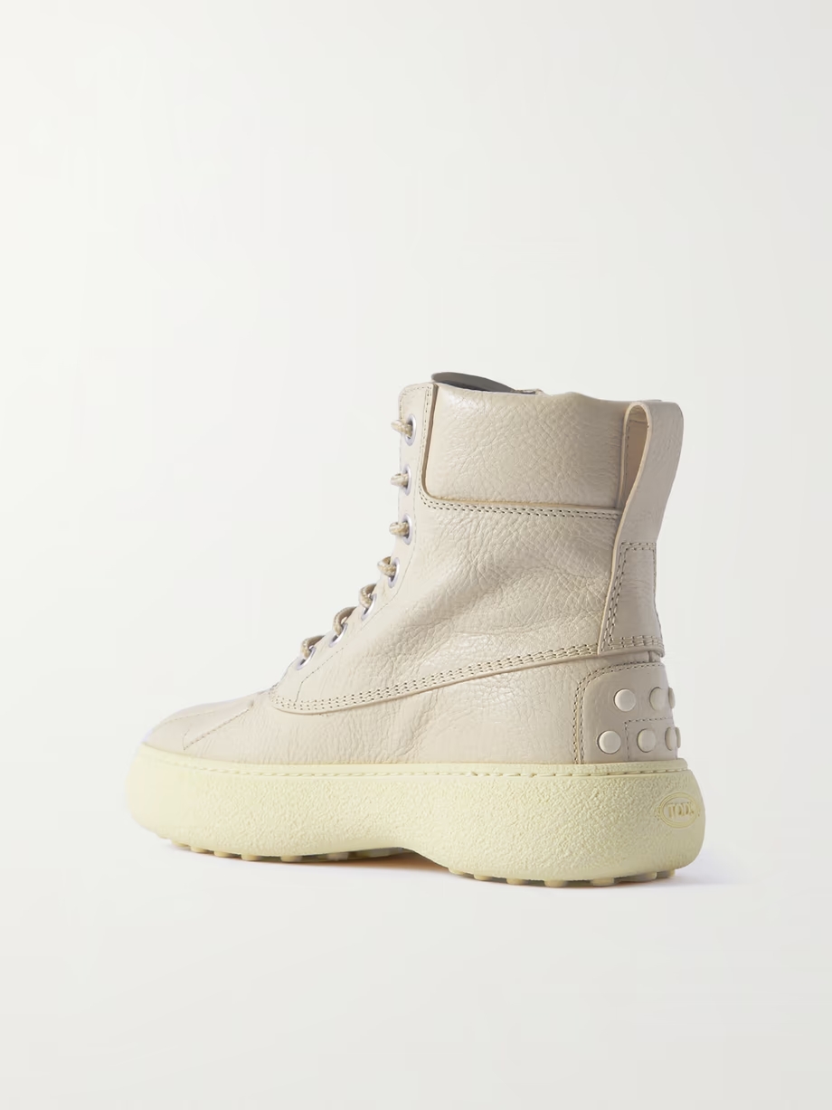 + Palm Angels textured-leather ankle boots + Palm Angels textured-leather ankle boots