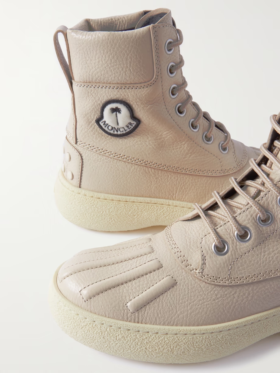 + Palm Angels textured-leather ankle boots + Palm Angels textured-leather ankle boots