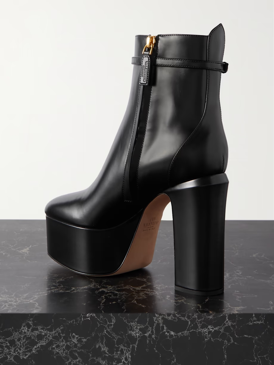 Tan-Go 120 leather platform ankle boots Tan-Go 120 leather platform ankle boots