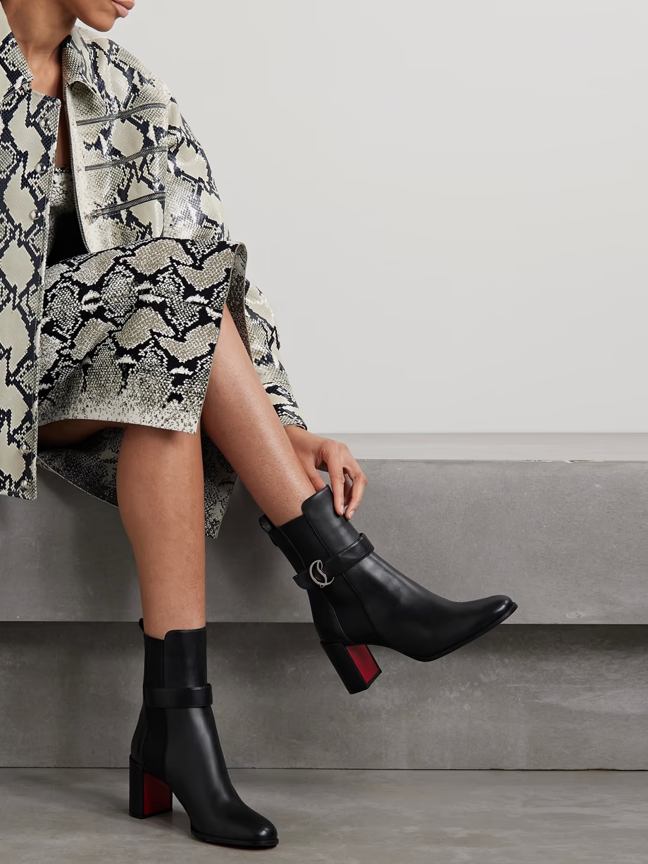 CL 70 logo-embellished leather Chelsea boots CL 70 logo-embellished leather Chelsea boots