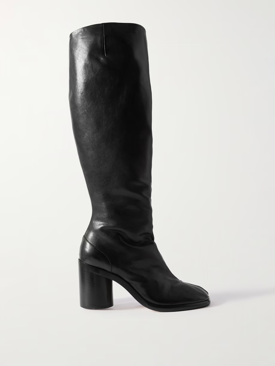 Tabi leather knee boots Tabi leather knee boots