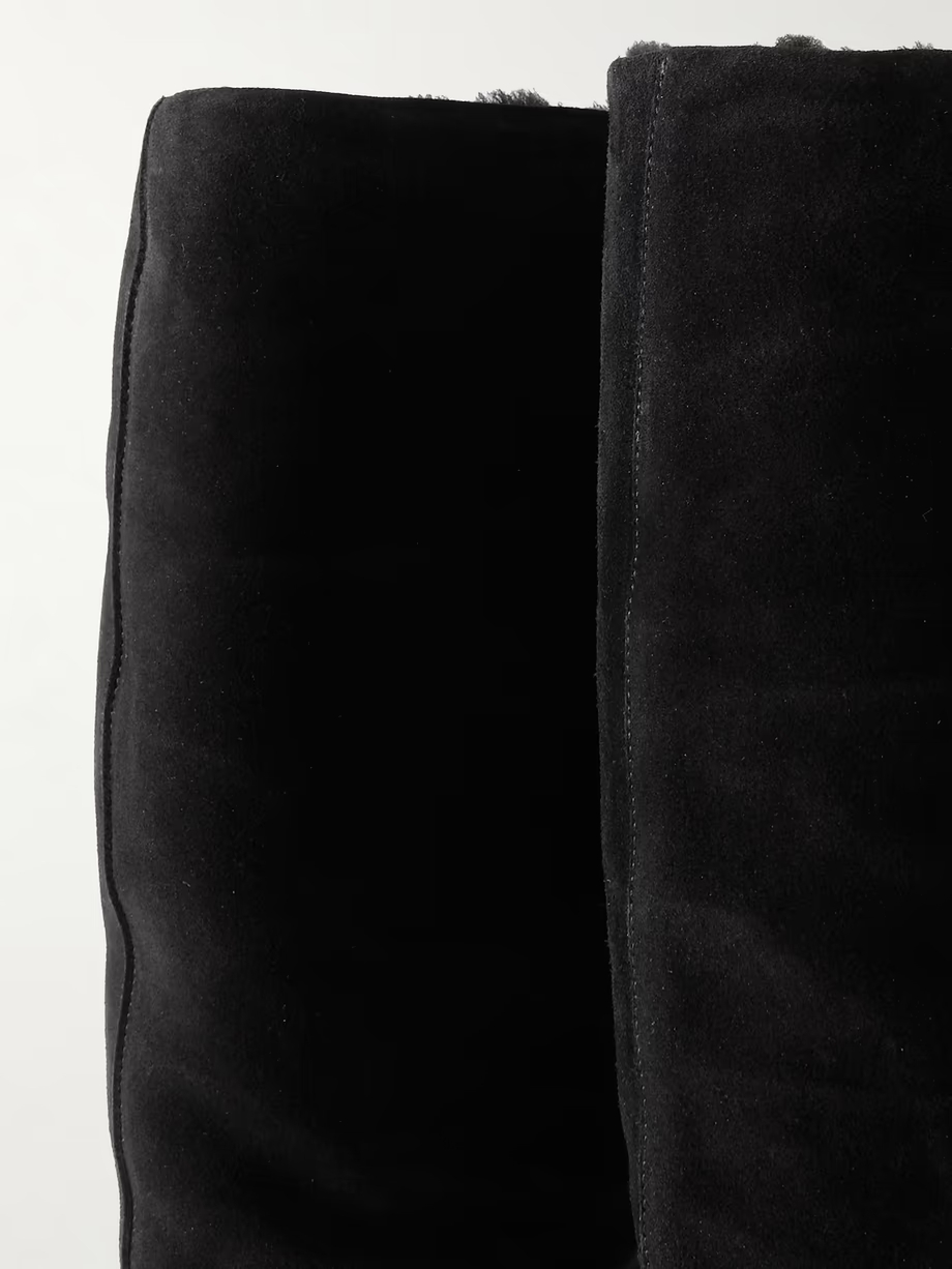 Shearling-lined suede knee boots Shearling-lined suede knee boots