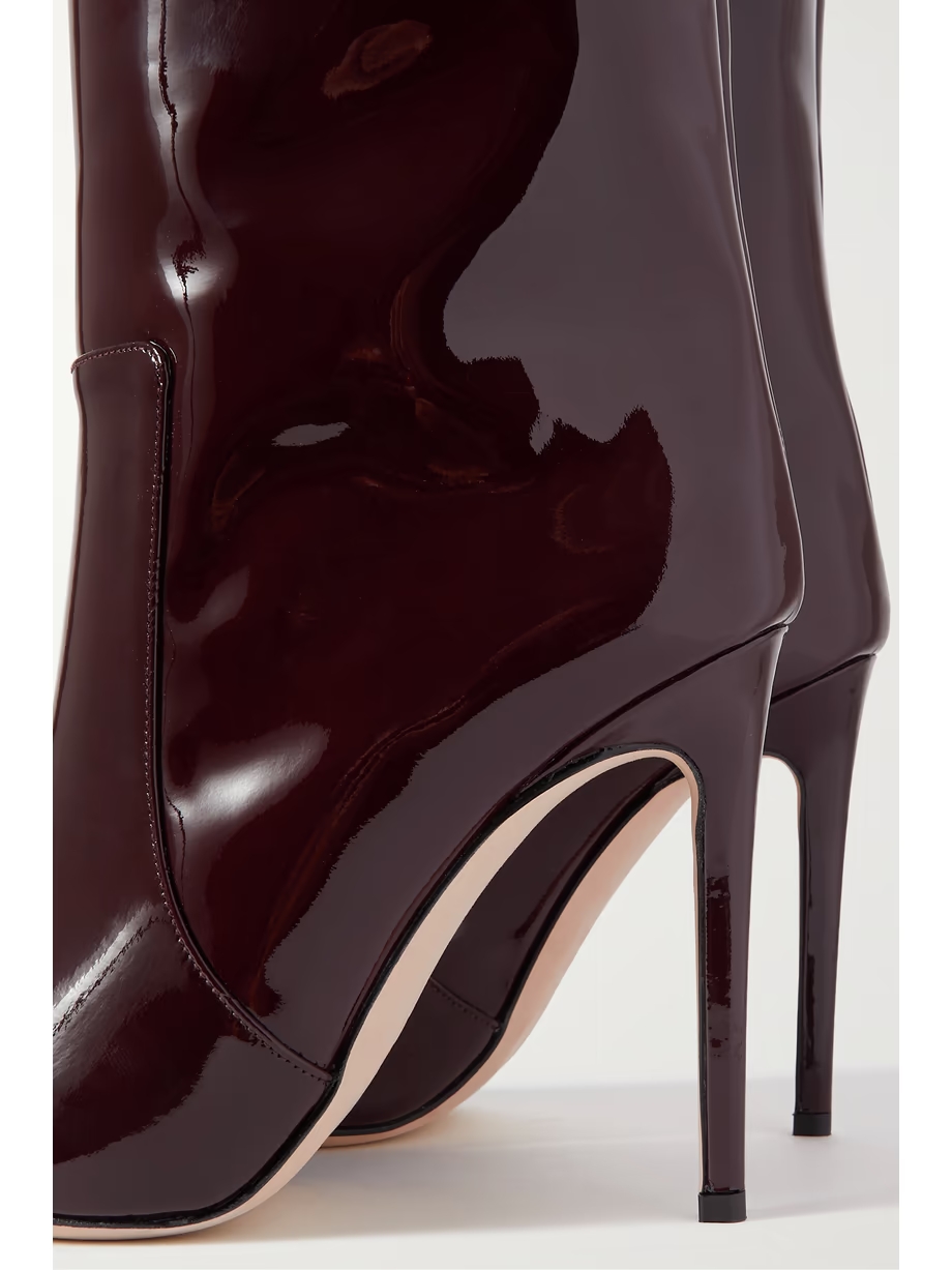 Stiletto patent-leather knee boots Stiletto patent-leather knee boots