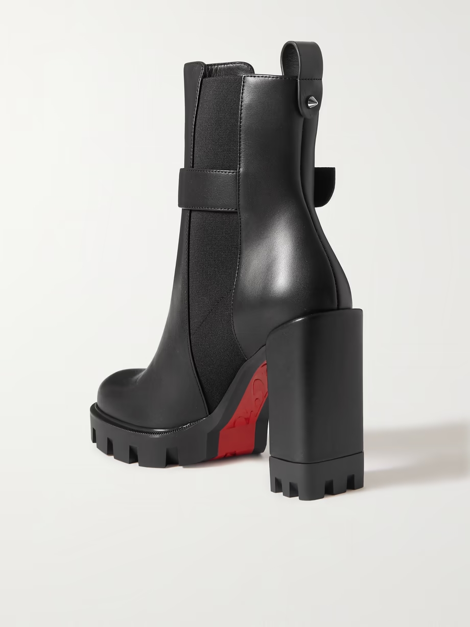 CL 100 logo-embellished leather Chelsea boots CL 100 logo-embellished leather Chelsea boots