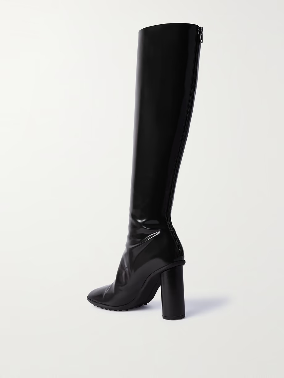 Latex knee boots Latex knee boots