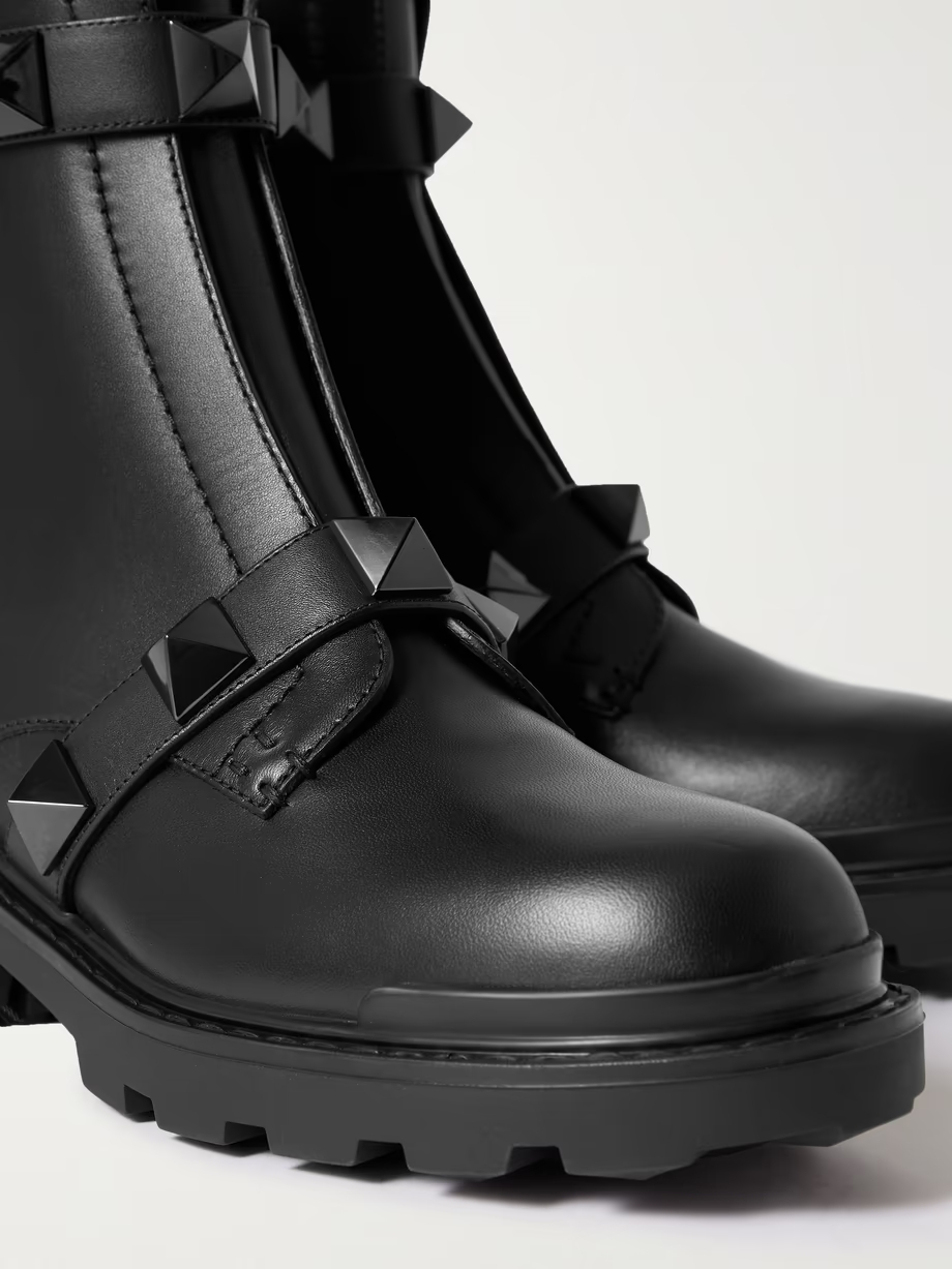 Valentino Garavani Roman Stud leather ankle boots Valentino Garavani Roman Stud leather ankle boots
