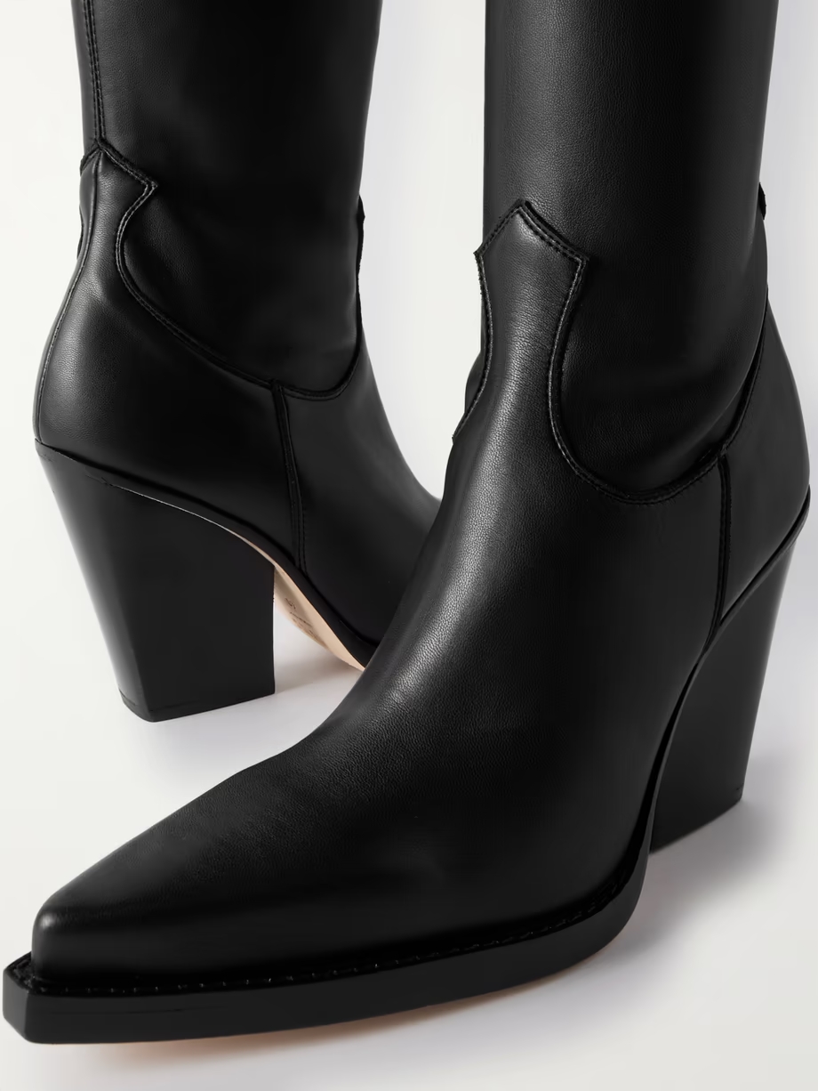 Vegas faux stretch-leather over-the-knee boots Vegas faux stretch-leather over-the-knee boots