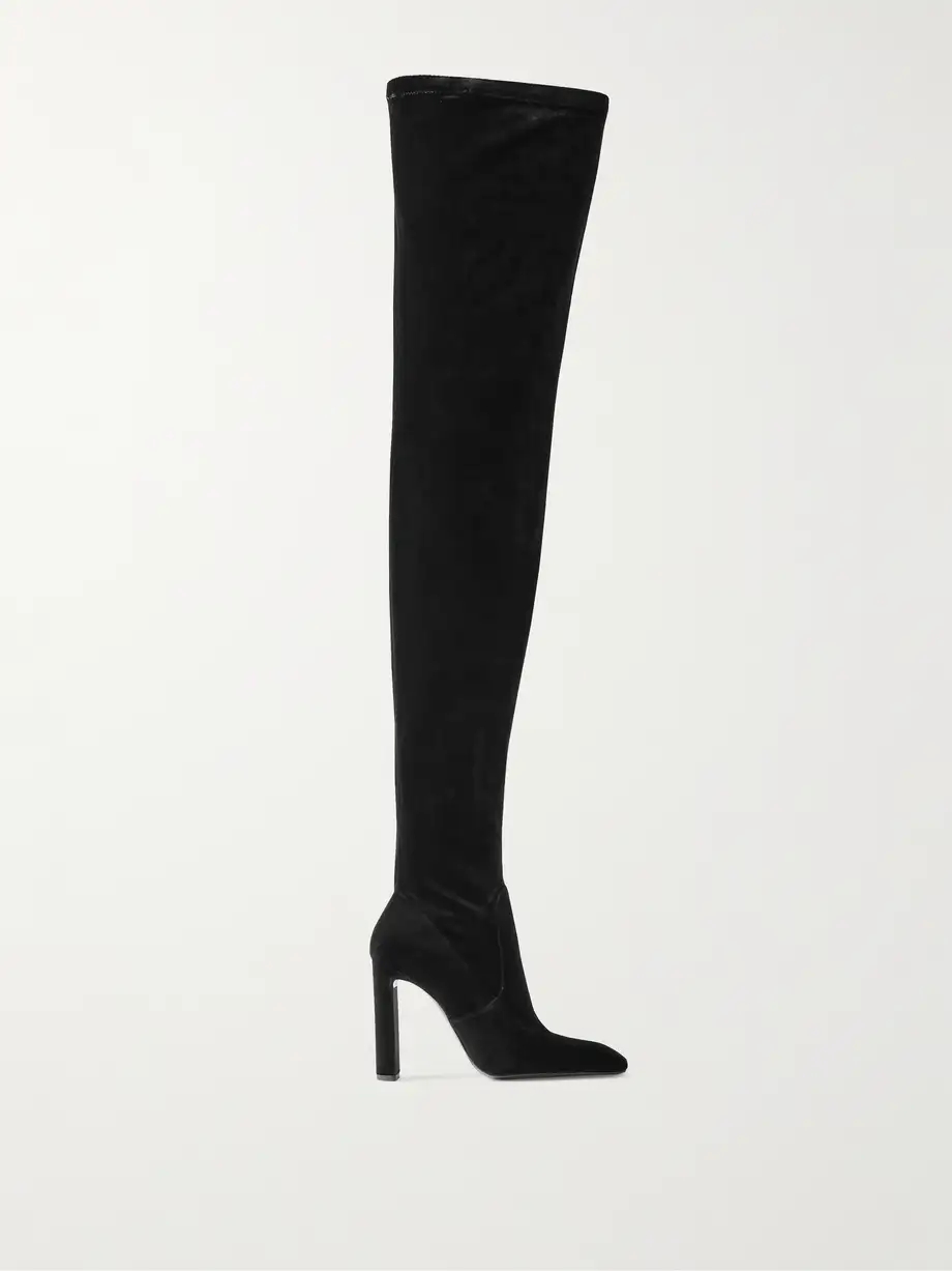 Velvet over-the-knee boots Velvet over-the-knee boots