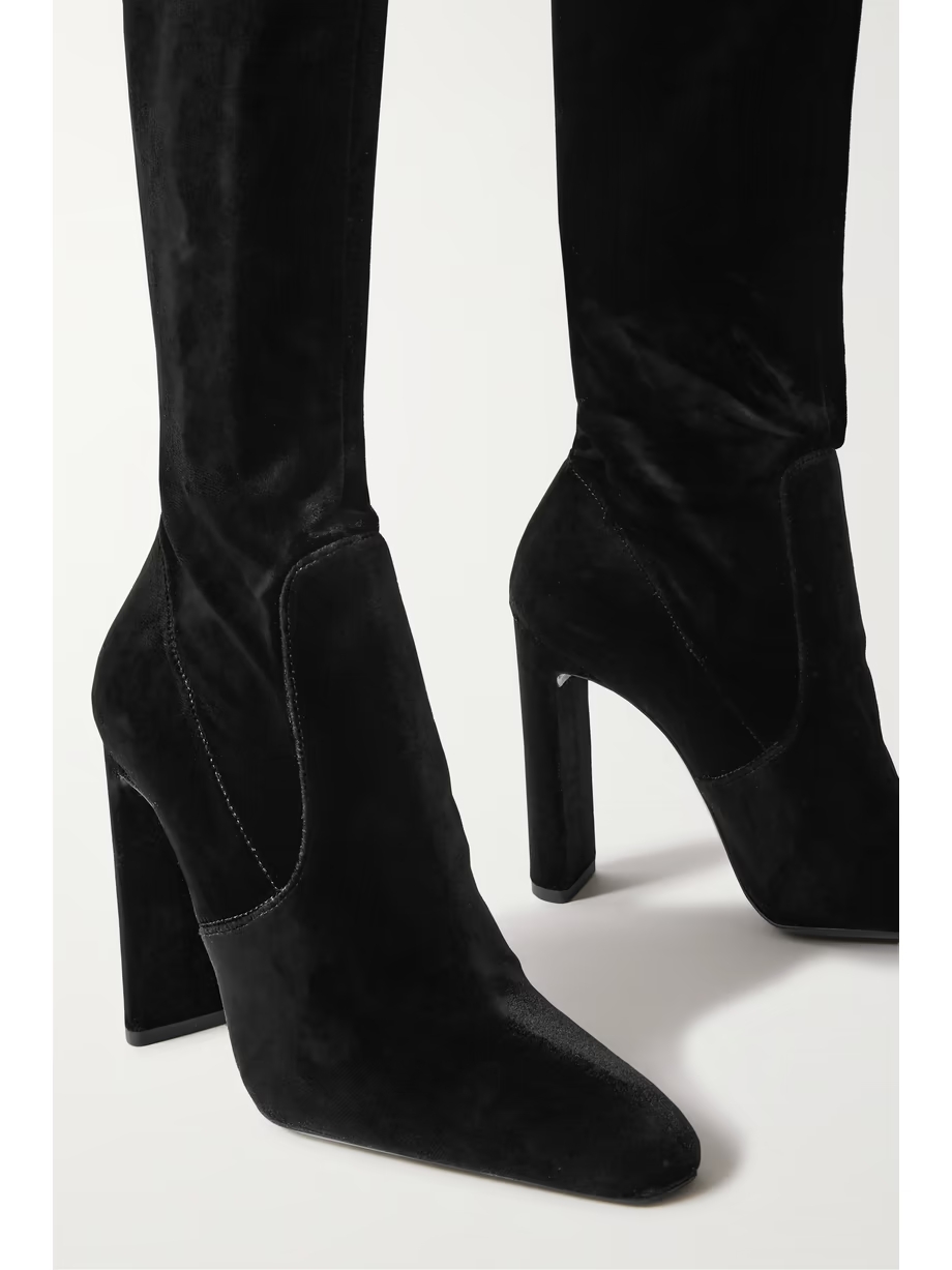 Velvet over-the-knee boots Velvet over-the-knee boots