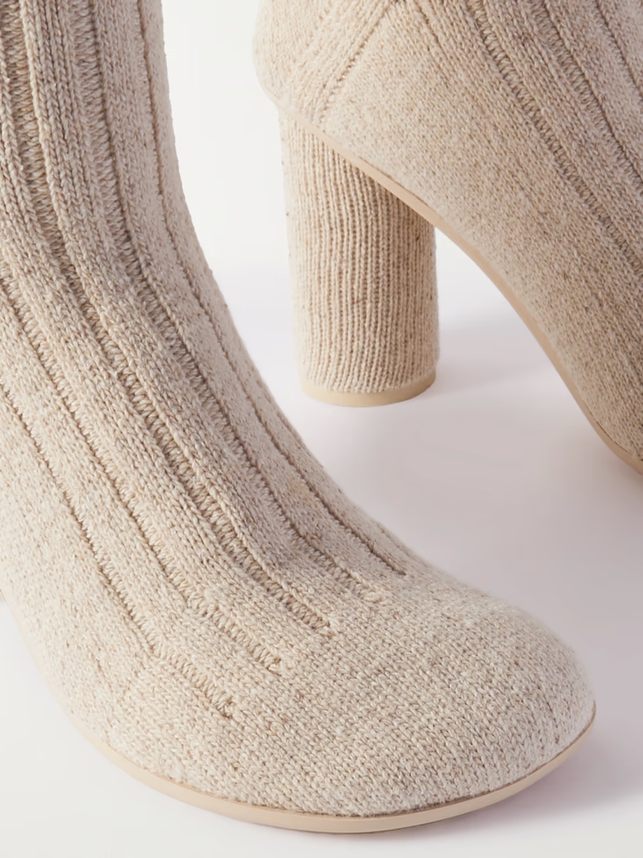 Atomic ribbed-knit knee-boots Atomic ribbed-knit knee-boots