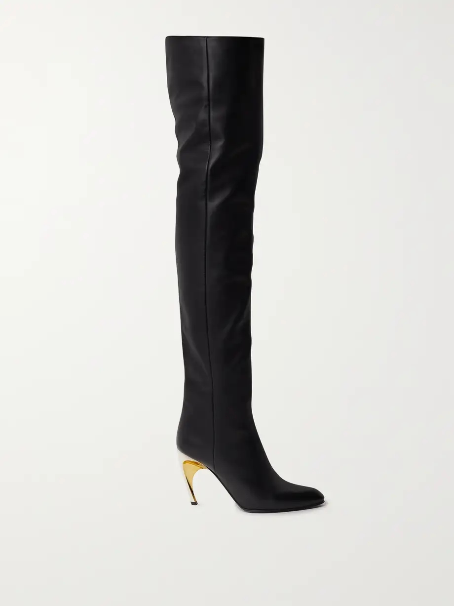 Armadillo leather over-the-knee boots Armadillo leather over-the-knee boots