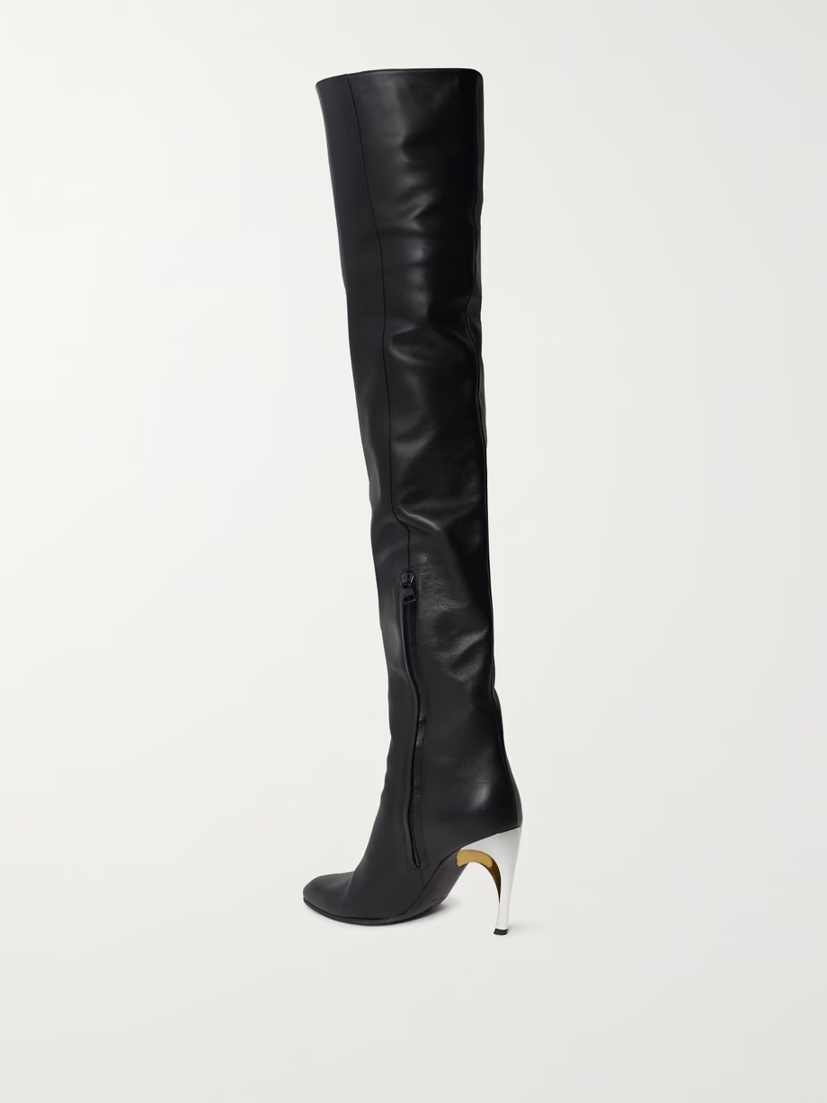 Armadillo leather over-the-knee boots Armadillo leather over-the-knee boots