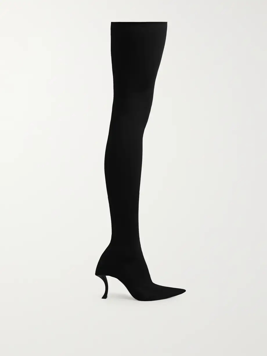 Hourglass stretch-knit over-the-knee boots Hourglass stretch-knit over-the-knee boots