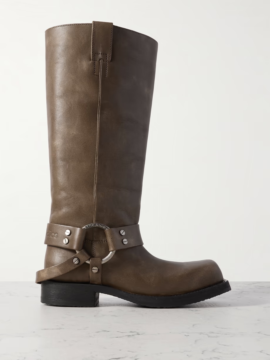 Balius embellished leather boots Balius embellished leather boots