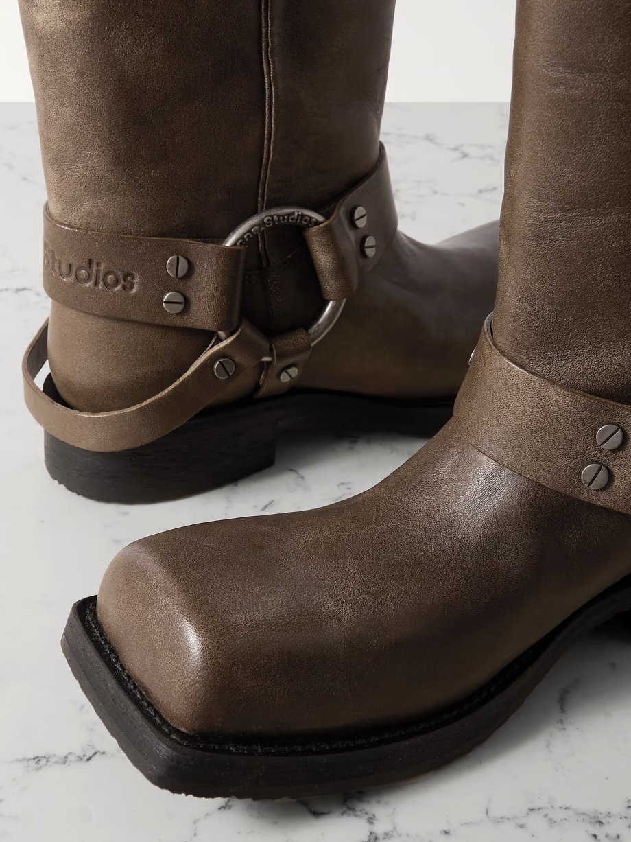 Balius embellished leather boots Balius embellished leather boots