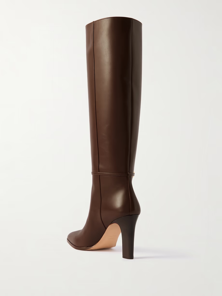 Embellished leather boots Embellished leather boots
