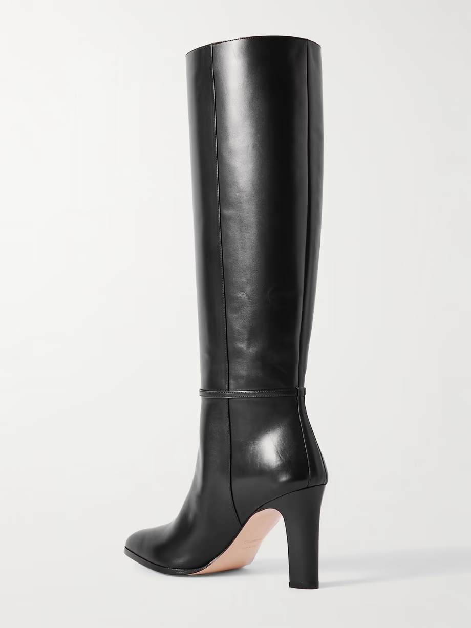 Embellished leather boots Embellished leather boots