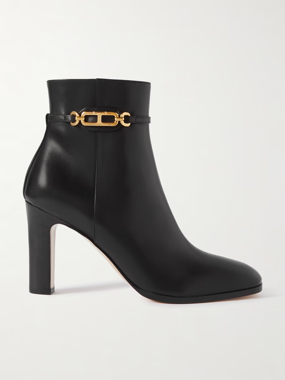 Embellished patent-leather boots Embellished patent-leather boots