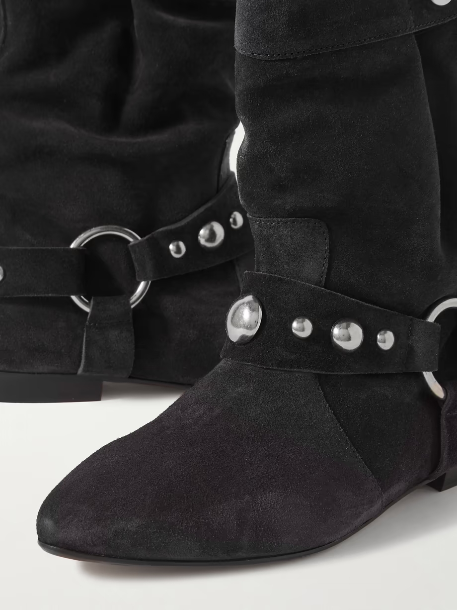Stania studded suede ankle boots Stania studded suede ankle boots