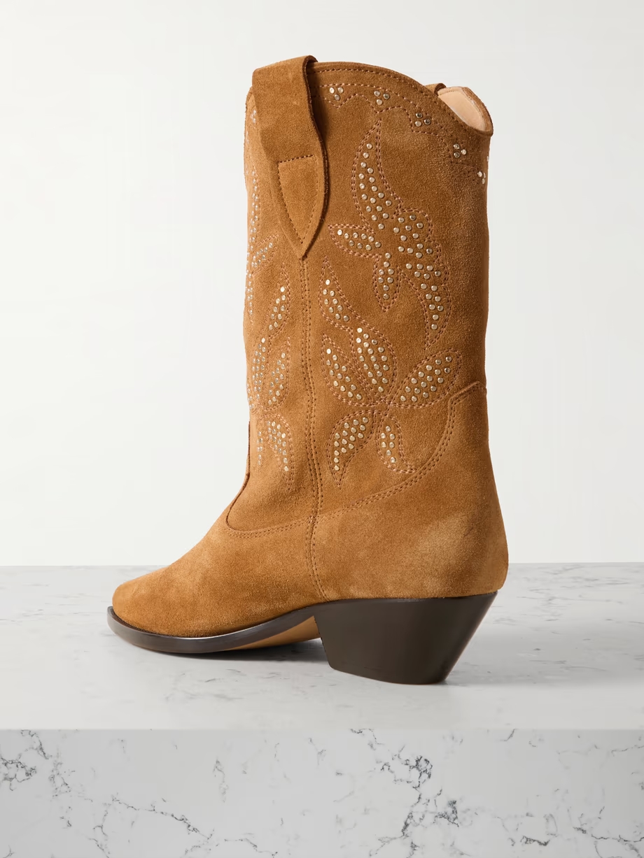 Duerto studded suede cowboy boots Duerto studded suede cowboy boots