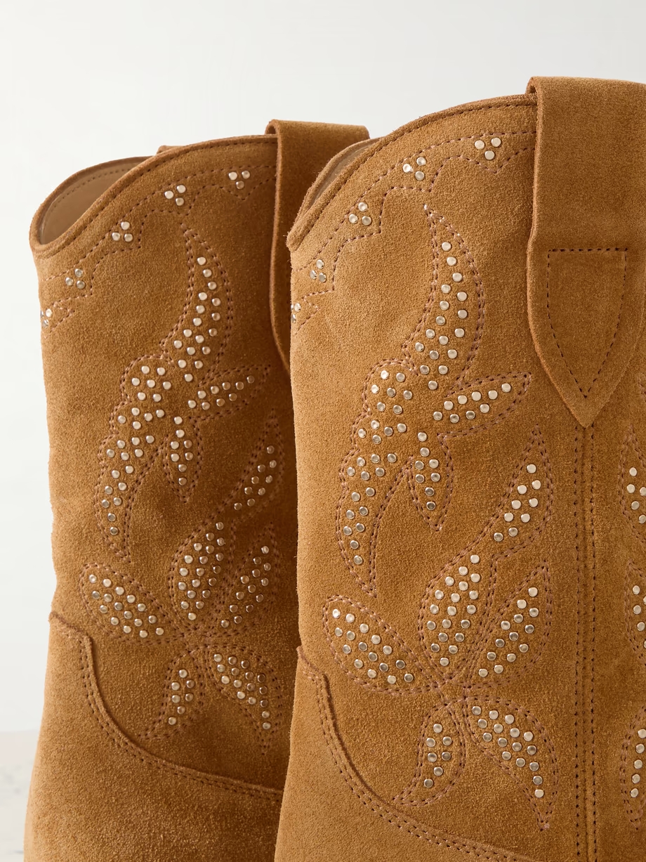 Duerto studded suede cowboy boots Duerto studded suede cowboy boots