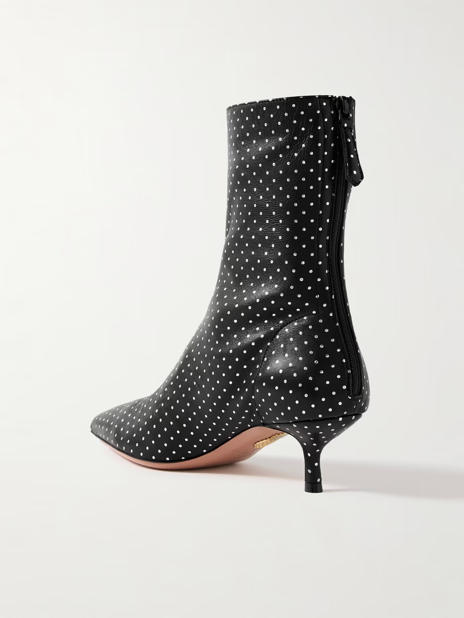 Montmartre 50 metallic polka-dot leather ankle boots Montmartre 50 metallic polka-dot leather ankle boots