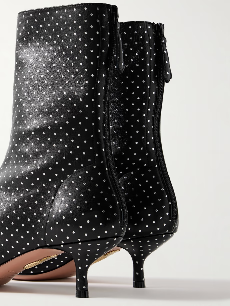 Montmartre 50 metallic polka-dot leather ankle boots Montmartre 50 metallic polka-dot leather ankle boots