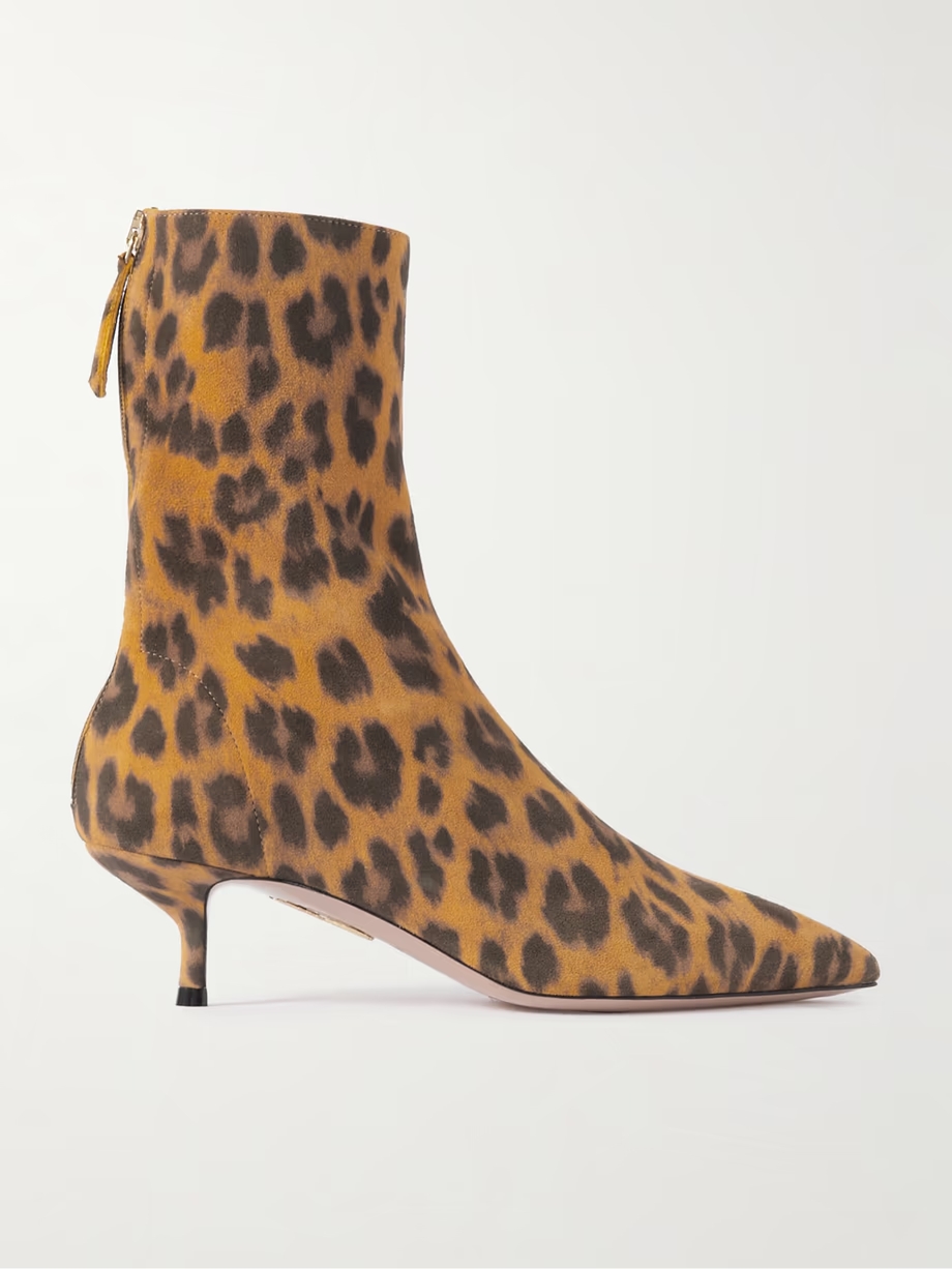 Montmartre 50 leopard-print suede ankle boots Montmartre 50 leopard-print suede ankle boots