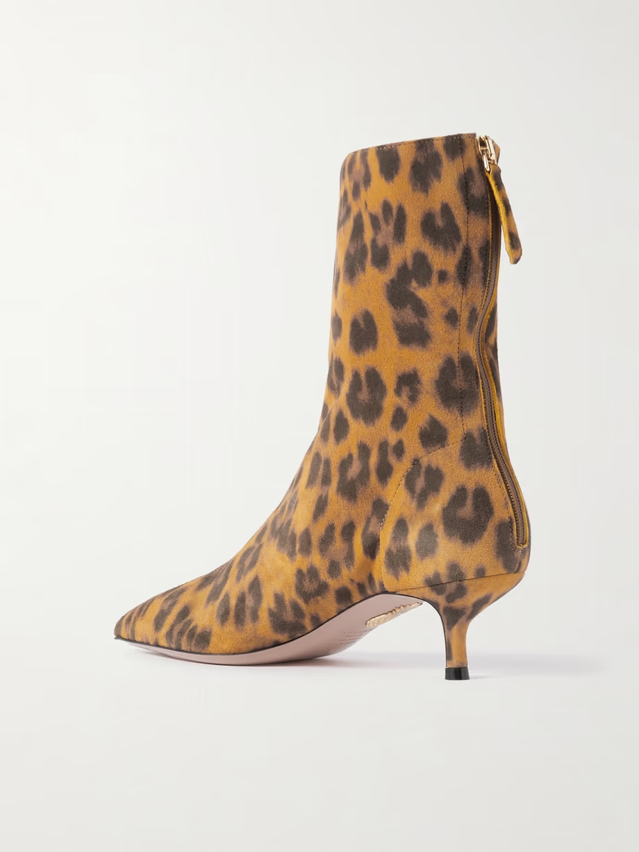 Montmartre 50 leopard-print suede ankle boots Montmartre 50 leopard-print suede ankle boots