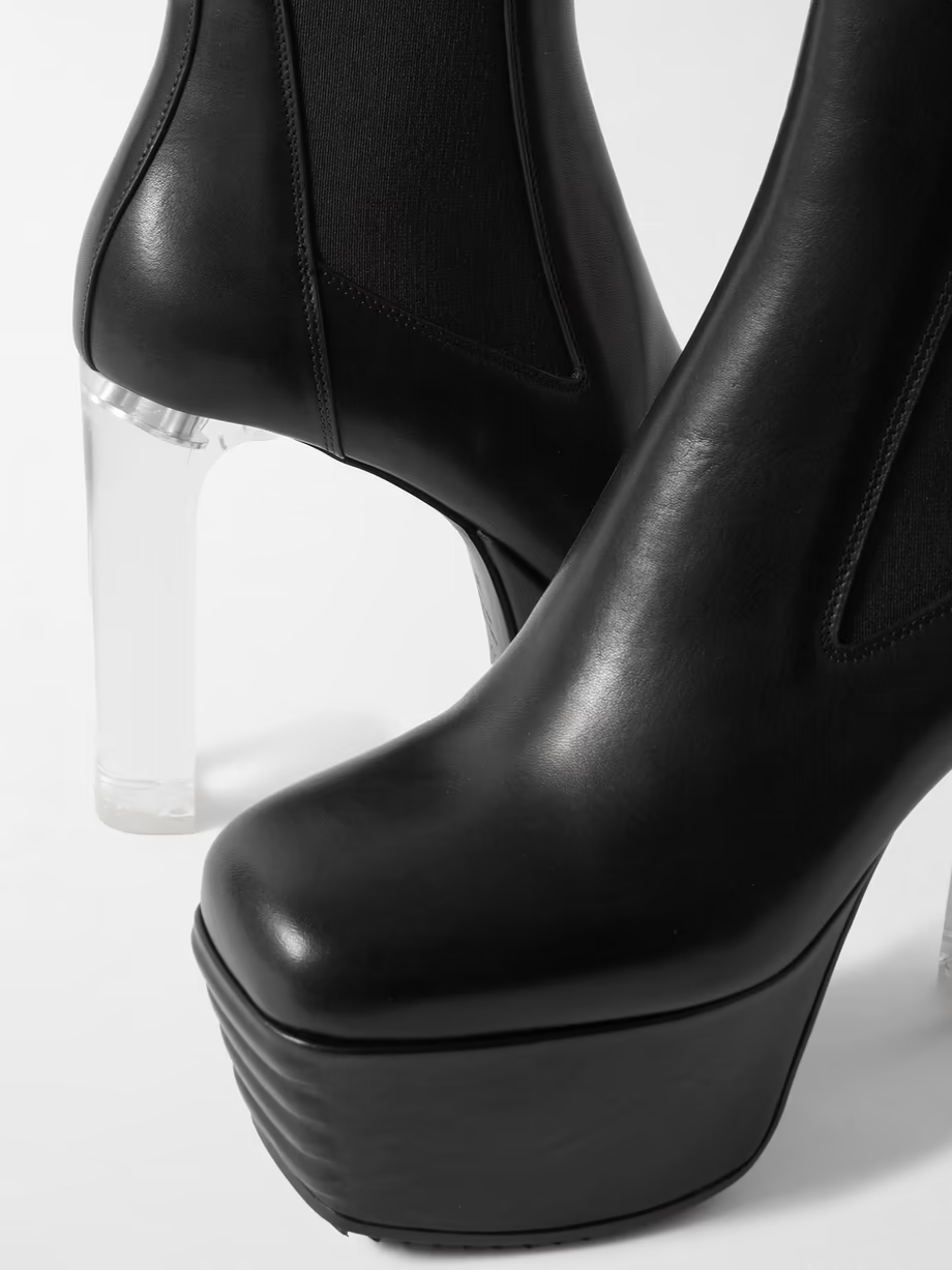 Minimal Grill Beatle leather platform ankle boots Minimal Grill Beatle leather platform ankle boots