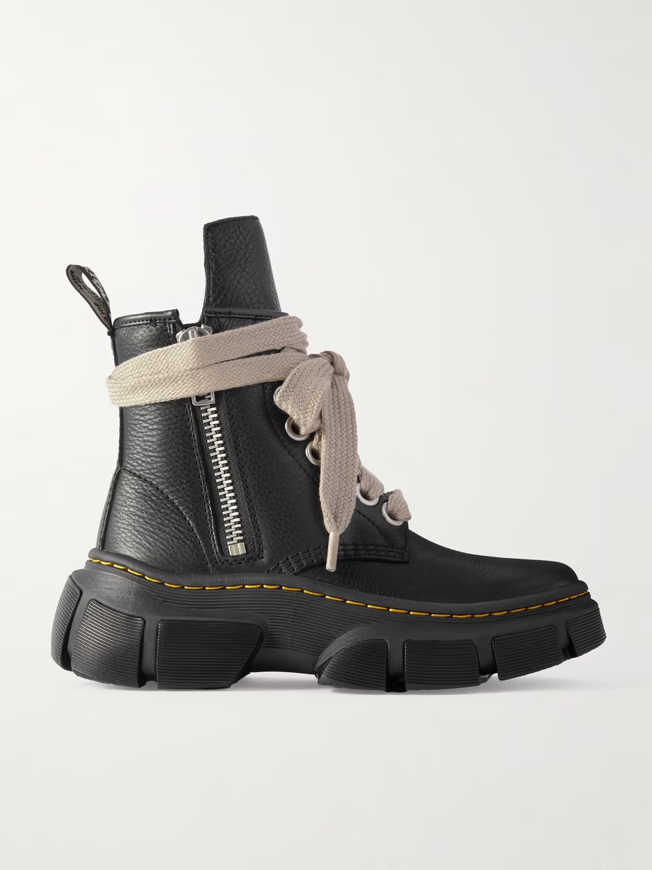 + Dr. Martens 1918 DMXL textured-leather boots + Dr. Martens 1918 DMXL textured-leather boots