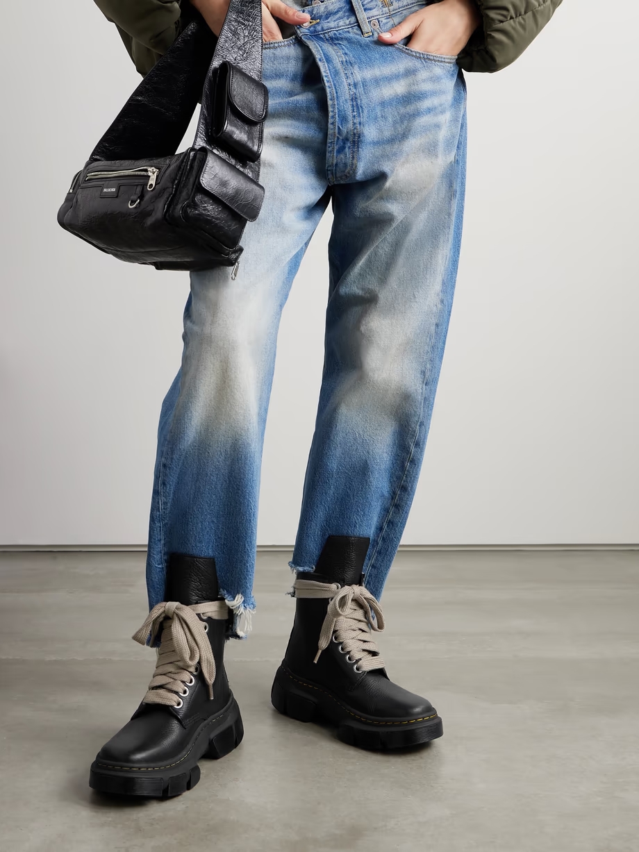 + Dr. Martens 1918 DMXL textured-leather boots + Dr. Martens 1918 DMXL textured-leather boots