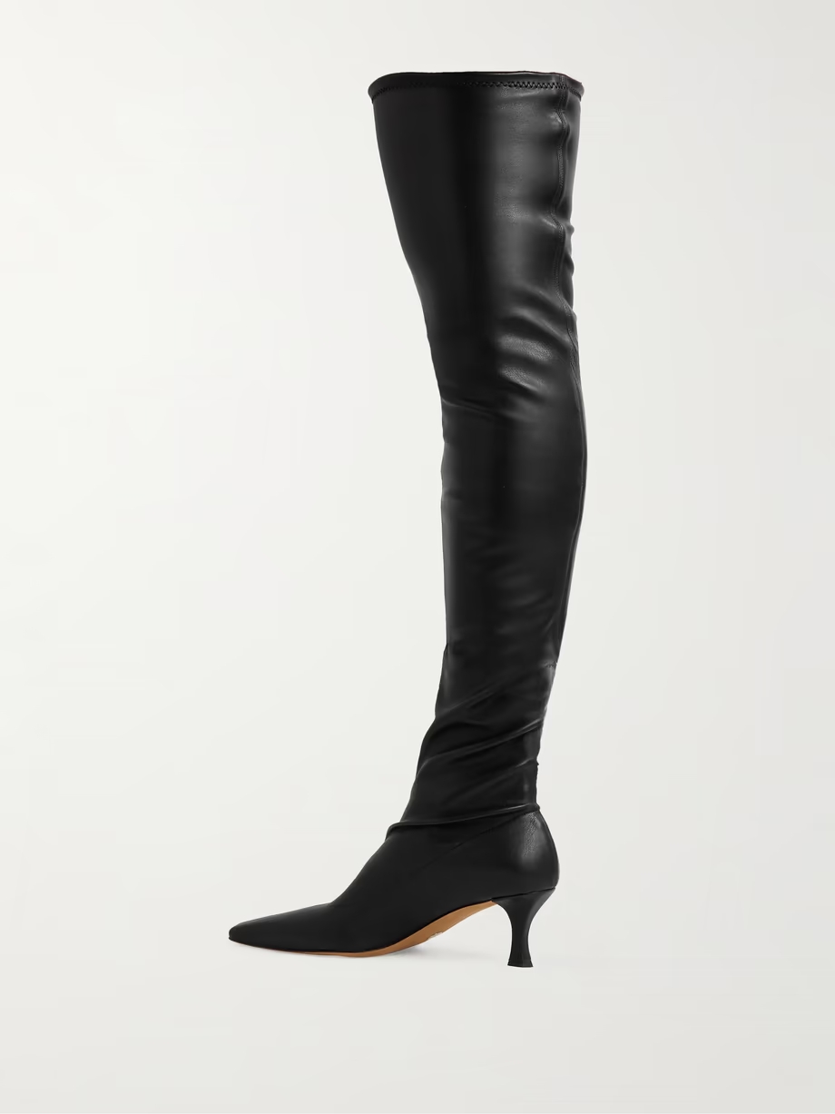 Over-the-knee leather boots Over-the-knee leather boots