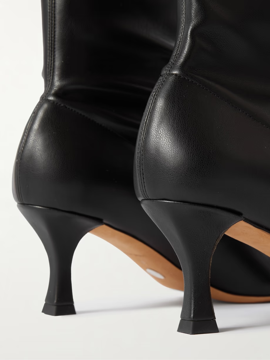 Over-the-knee leather boots Over-the-knee leather boots